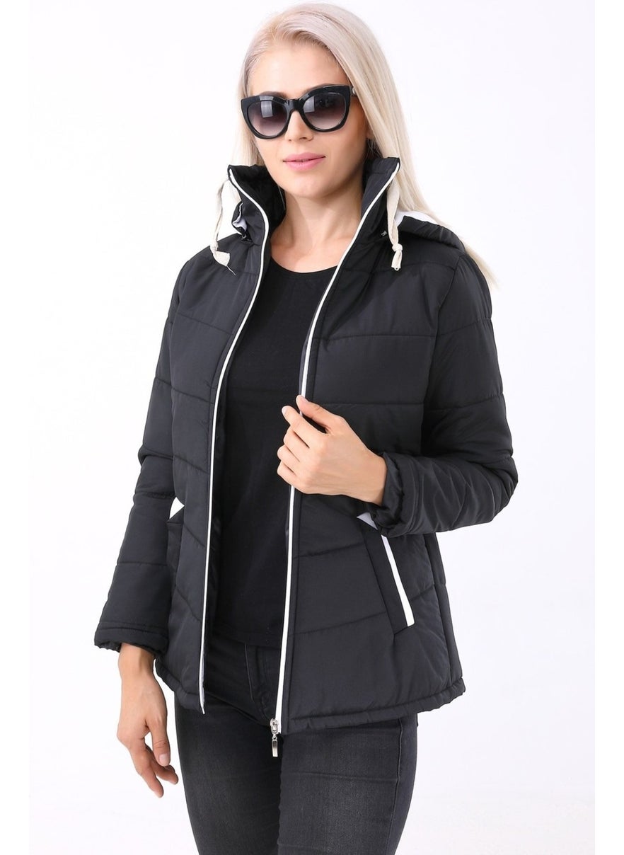 Barbora Stylish Hooded Puffer Coat  - Image 2