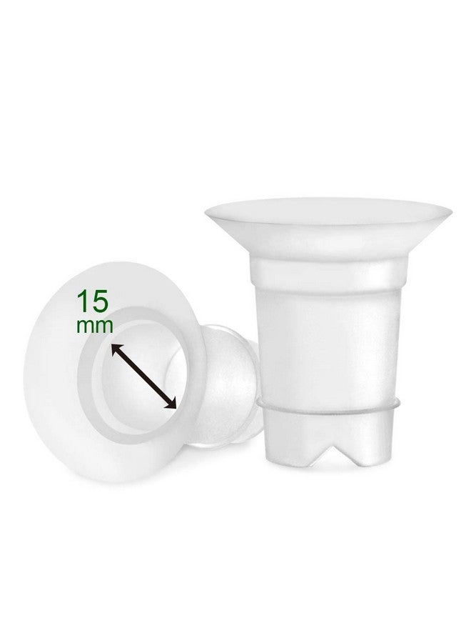Maymom 15Mm Flange Inserts (Long) Compatible With Medela 24Mm Personalfit Shield Spectra 24Mm Freemie 25Mm Cup Compatible With Momcozy Wearable 24Mm Cup (S9 S10 S12) Willow Willow Go Flange - Image 2