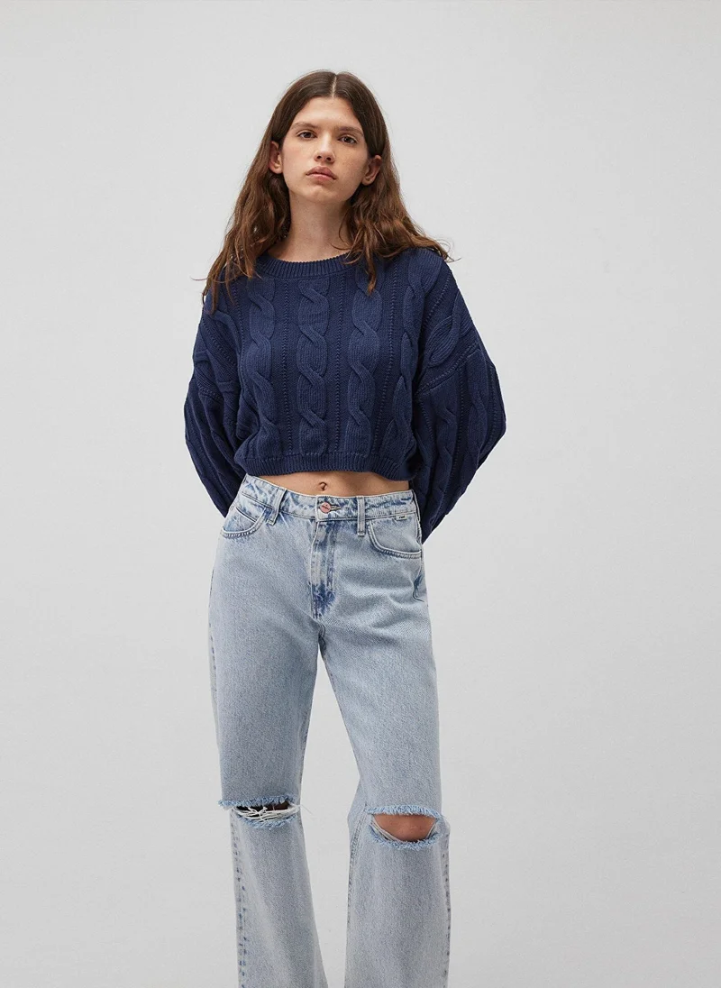 MAVI CREW NECK SWEATER dress blues