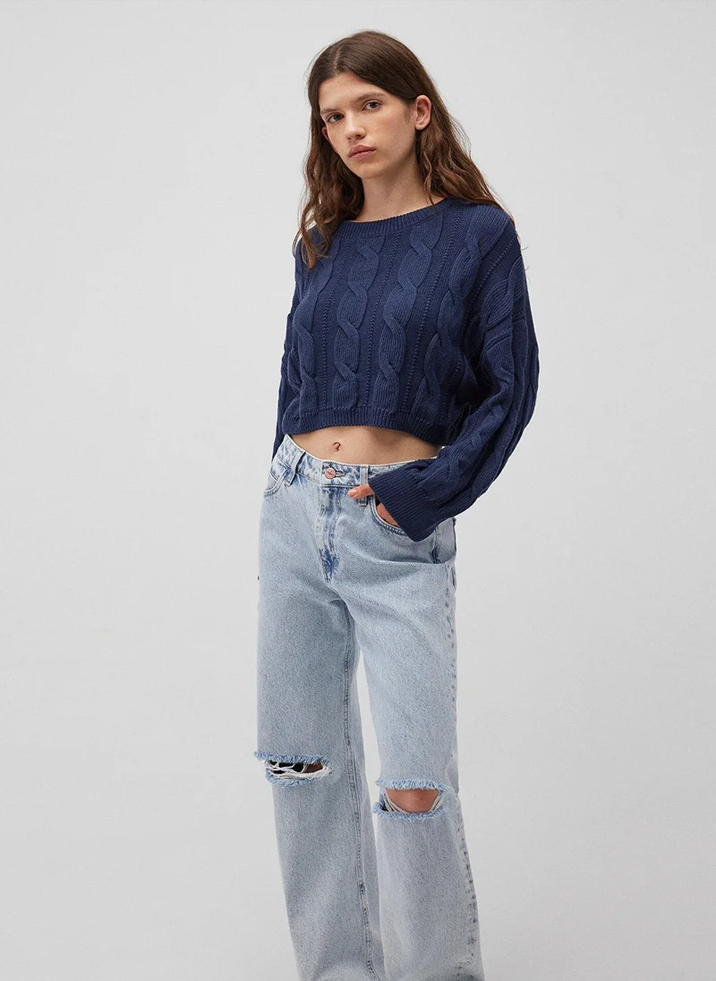 MAVI CREW NECK SWEATER dress blues