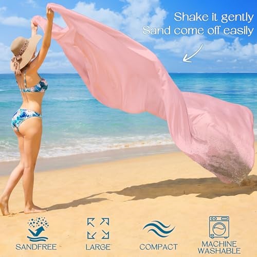 BYDOLL Beach Blanket 10'X9' Waterproof Sandproof Suits1-8 Adults Oversized Lightweight Large Blanket Picnic Mat for Beach Sand Free Travel Camping Hiking Picnic - Image 3