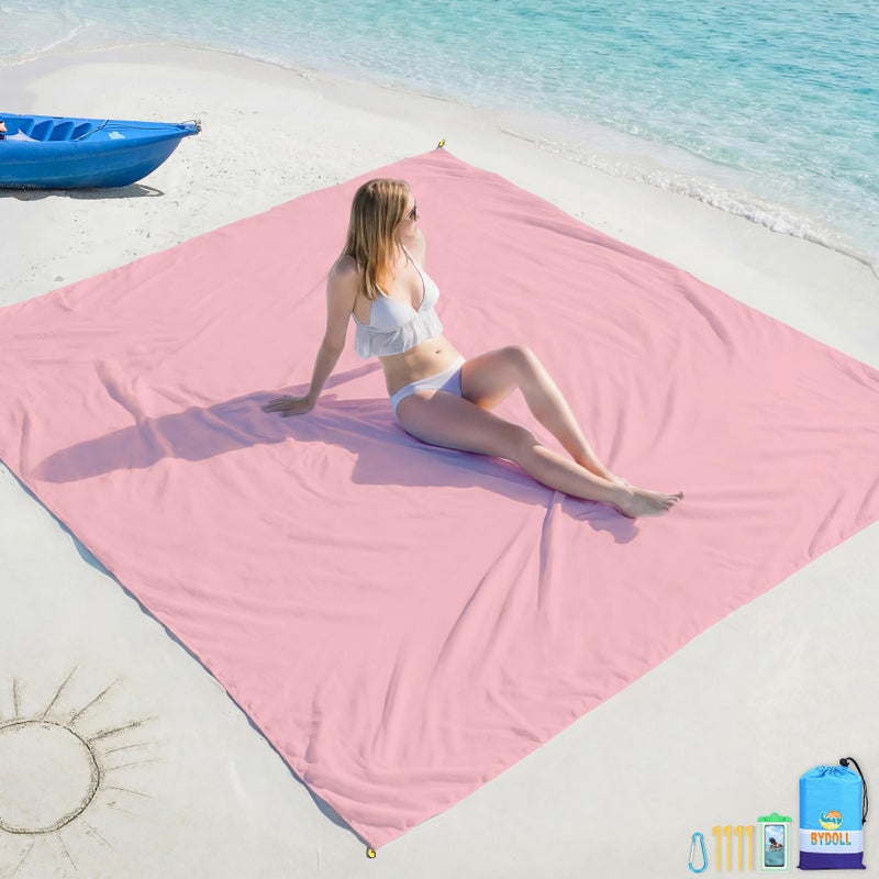 BYDOLL Beach Blanket 10'X9' Waterproof Sandproof Suits1-8 Adults Oversized Lightweight Large Blanket Picnic Mat for Beach Sand Free Travel Camping Hiking Picnic - Image 5