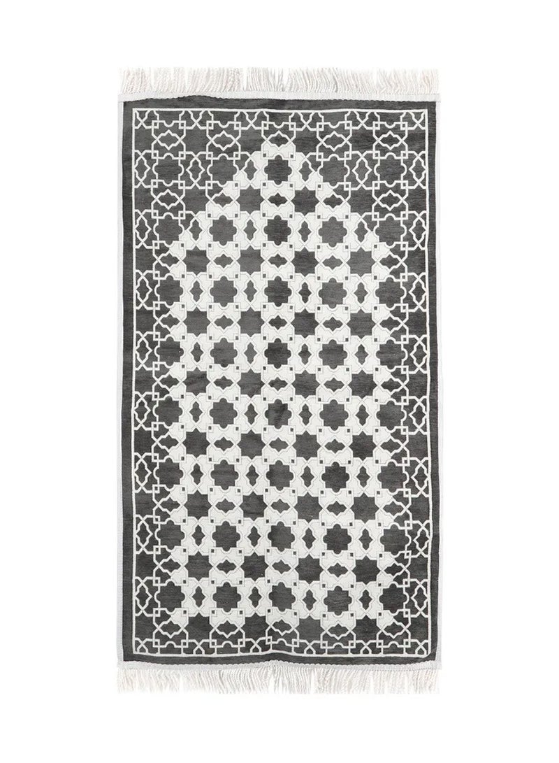 MANASEK Prayer Mat with a bag from the local brand Manasek | Original Saudi products | Made of polyester, cotton and soft double chenille fabric, comfortable and practical - 70 x 120 cm - Image 1