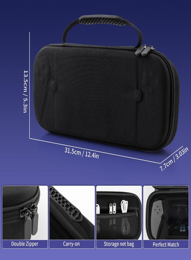 GLDRAM Carrying Case for Playstation Portal Remote Player, Built-in Stand Handheld Travel Storage Bag Pouch for PS5 Portal Accessories with Silicone Protective Cover, HD Screen Protector & Thumb Caps - Image 2