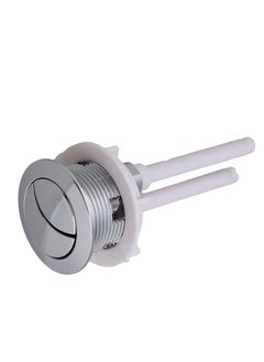 Dual Push Toilet Flush Button, Plastic Adjustable Top Water Tank Buttons Rods Button with 38mm Hole in the Cistern Lid, Thread for Replacement Accessories