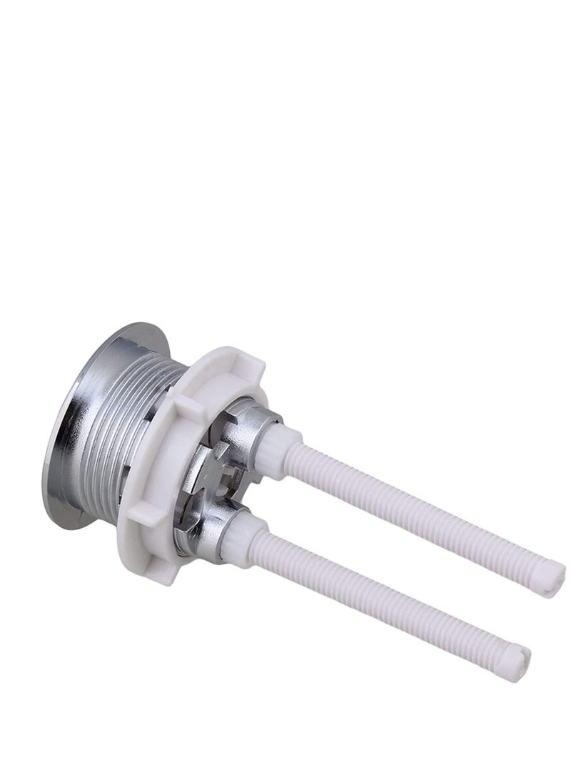 Excefore - Dual Push Toilet Flush Button, Plastic Adjustable Top Water Tank Buttons Rods Button with 38mm Hole in the Cistern Lid, Thread for Replacement Accessories - Image 1