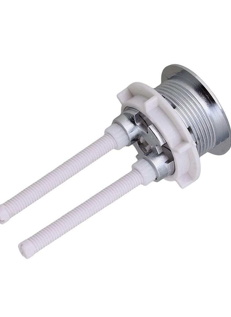 Excefore - Dual Push Toilet Flush Button, Plastic Adjustable Top Water Tank Buttons Rods Button with 38mm Hole in the Cistern Lid, Thread for Replacement Accessories - Image 1