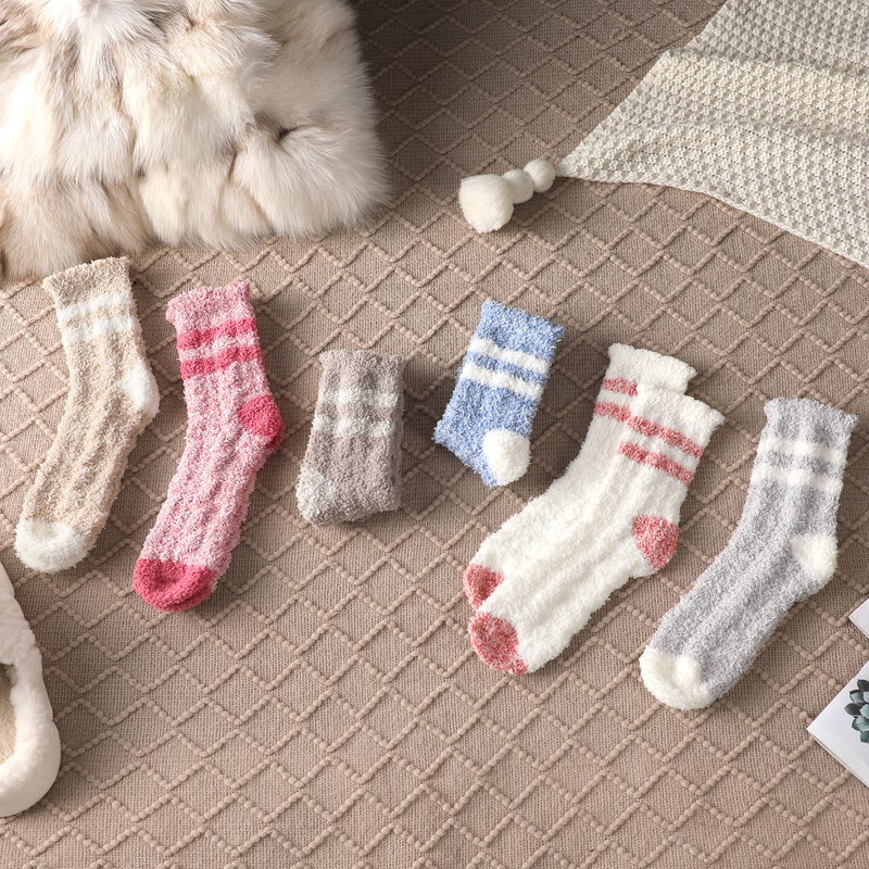 Pleneal Fuzzy Socks for Women - Fluffy Sock Women, Winter Warm Cozy Sock for Womens Slipper Socks - Image 3