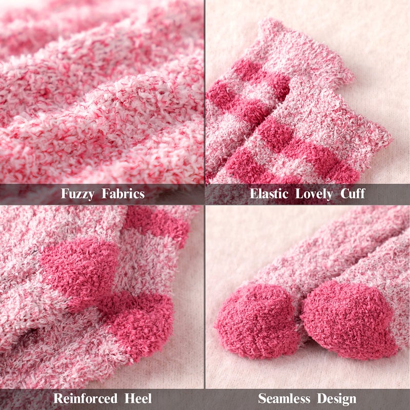 Pleneal Fuzzy Socks for Women - Fluffy Sock Women, Winter Warm Cozy Sock for Womens Slipper Socks - Image 5