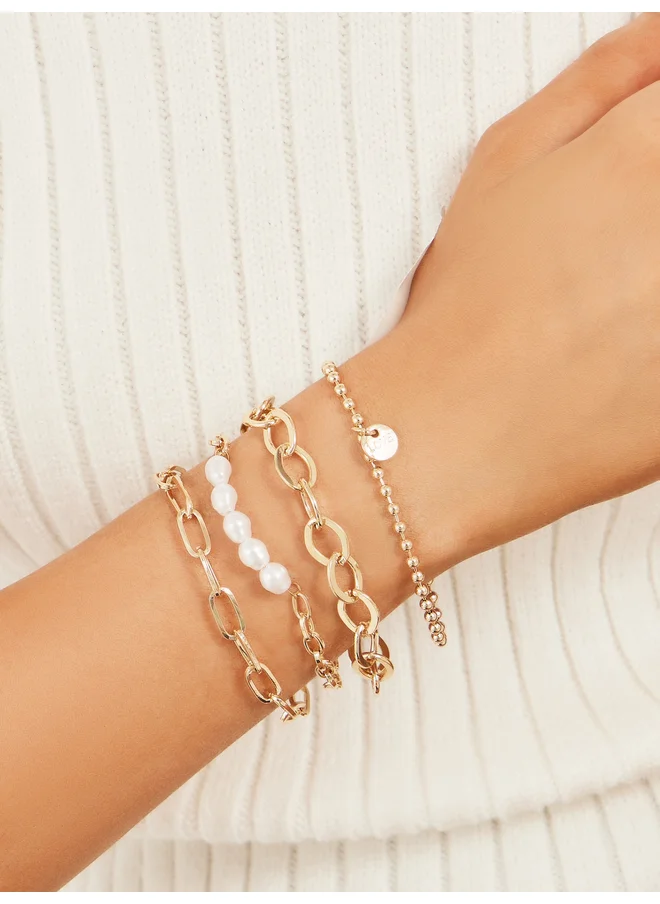 ستايلي Styli Set of 4 - Embellished Bracelet