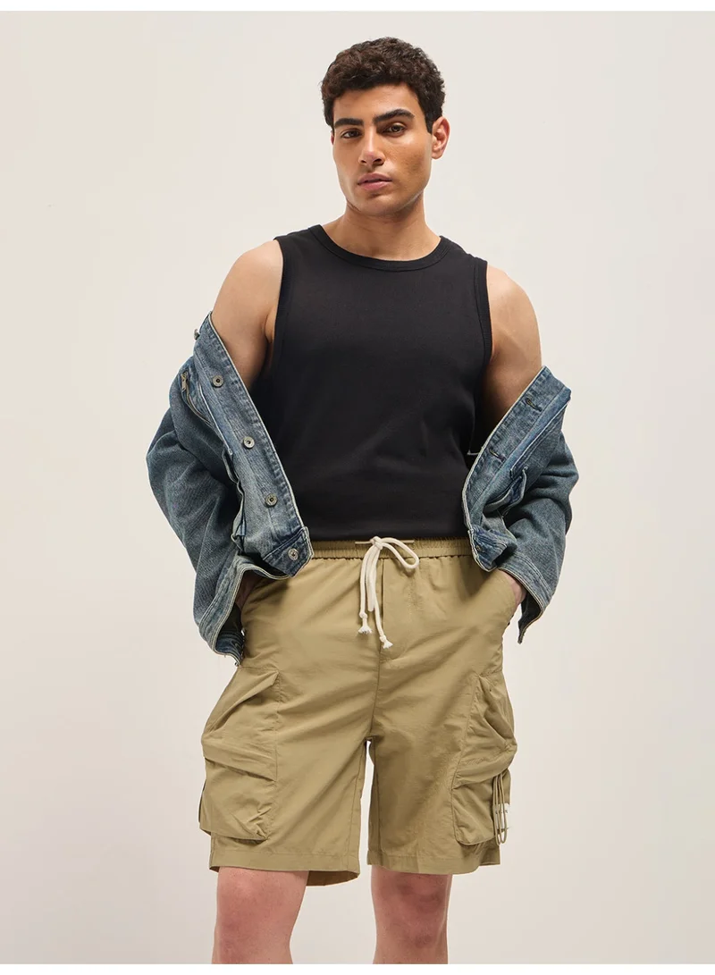 THE BEAR HOUSE  Men’s Casual Polyester Shorts – Lightweight, Comfortable & Breathable – Relaxed Fit with Pockets – Perfect for Daily Wear, Home, Travel, Beach & Warm Weather Outings for Men | Best Price UAE