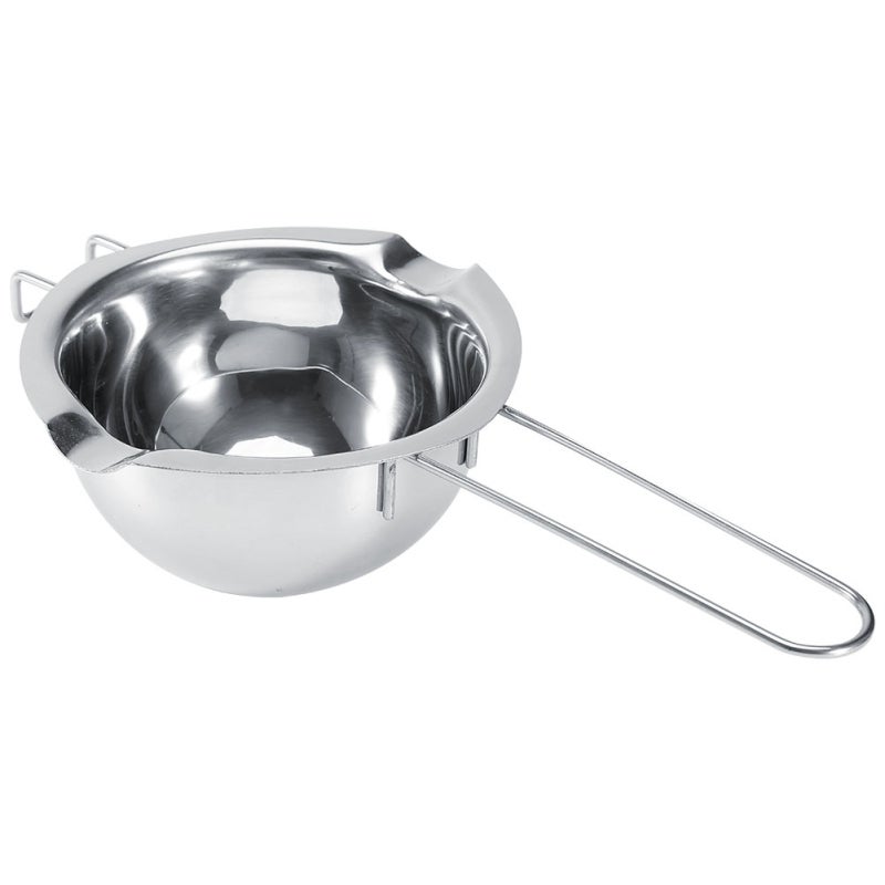 Chocolate Melting Pot 304 Stainless Steel Rust-Resistant Double Pour Spouts - Sturdy Cool Handle Butter Melting Pan for Home Kitchen Cooks - Image 1