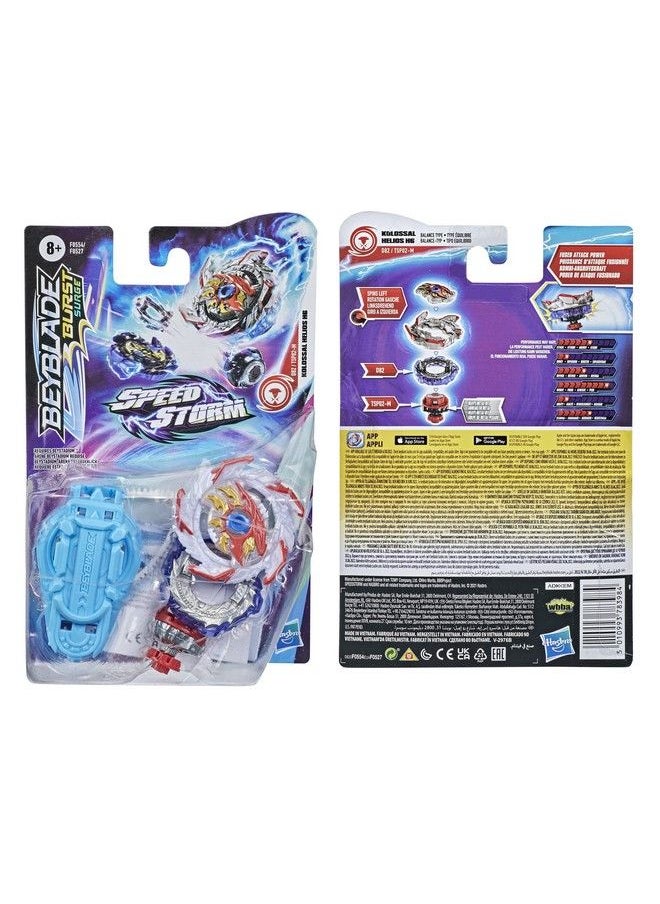 BeyBlade - Burst Surge Speedstorm Kolossal Helios H6 Spinning Top Starter Pack Balance Type Battling Game Top With Launcher Toy For Kids - Image 1