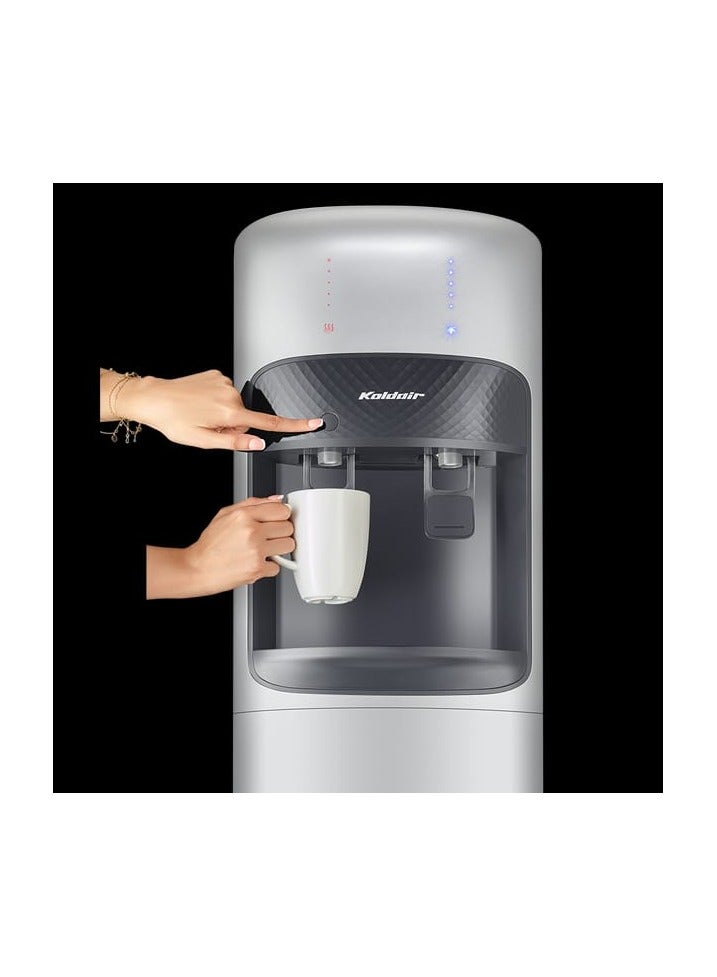 كولداير مبرد مياه كولدير  بتحميل سفلي مع وظائف متميزة ومؤشرات LED للتشغيل والتبريد والتسخين ومستوى المياه، صنبورين ساخن وبارد، - Image 4