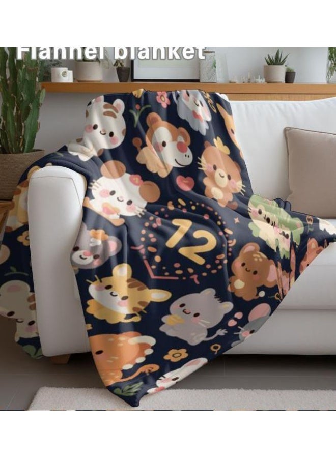 عام بطانية رقيقة من الفانيلا (حرارة ومريحة، ومناسبة للنوم واستخدام اللعبة والغبار والرمل) 150 سم * 200 سم - 836 - Image 3