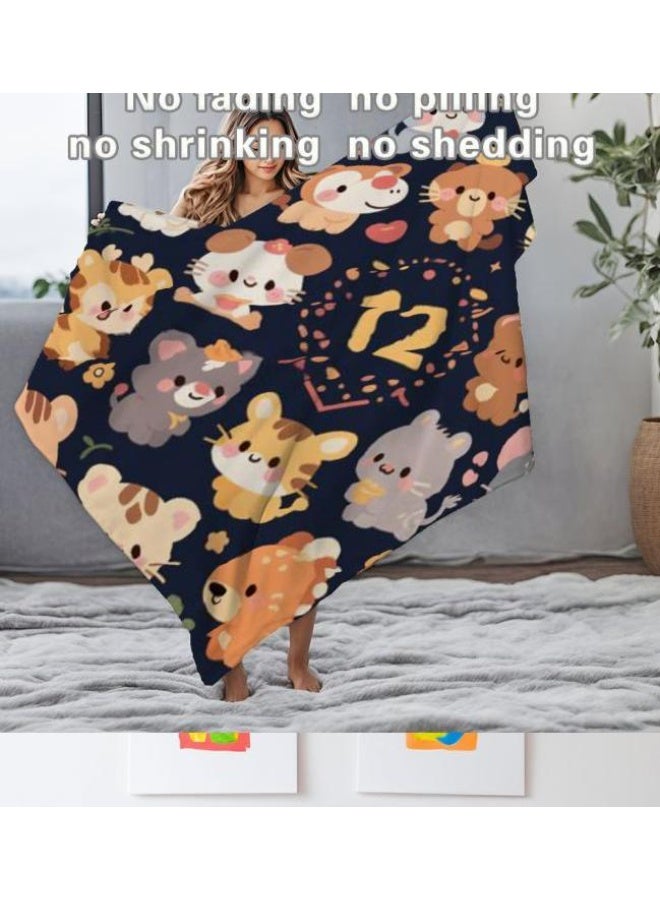 عام بطانية رقيقة من الفانيلا (حرارة ومريحة، ومناسبة للنوم واستخدام اللعبة والغبار والرمل) 150 سم * 200 سم - 836 - Image 5