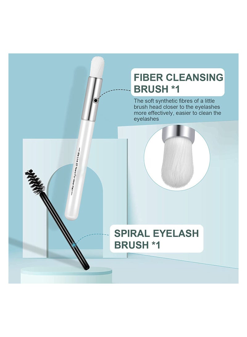SYOSI Eyelash Extension Cleanser, Eyelash Shampoo Cleaner, Lash Shampoo for Extensions, Eyelash Foam Cleanser with Lash Shampoo, Eyelash Shampoo for Eyelash Extension, Eyelash Brush for Home and Salon  - Image 3