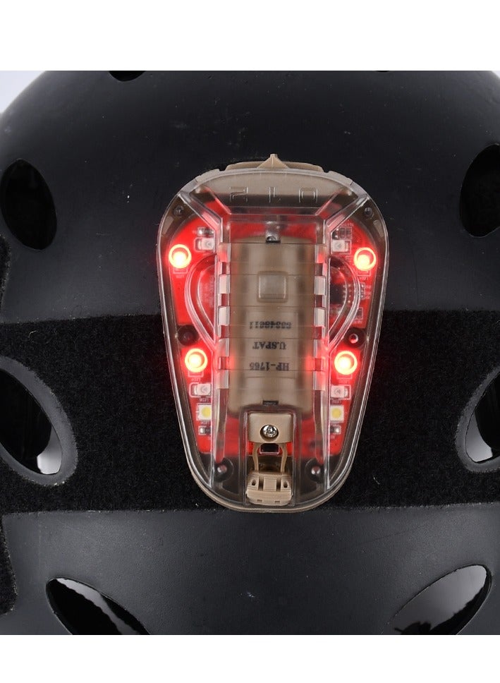 AROAQ Waterproof Tactical Helmet Light, Airsoft Survival Helmet Lamp Led Outdoor, Military Identification Light Ir And Visible Led Helmet Strobe For Outdoor Sports - Image 1