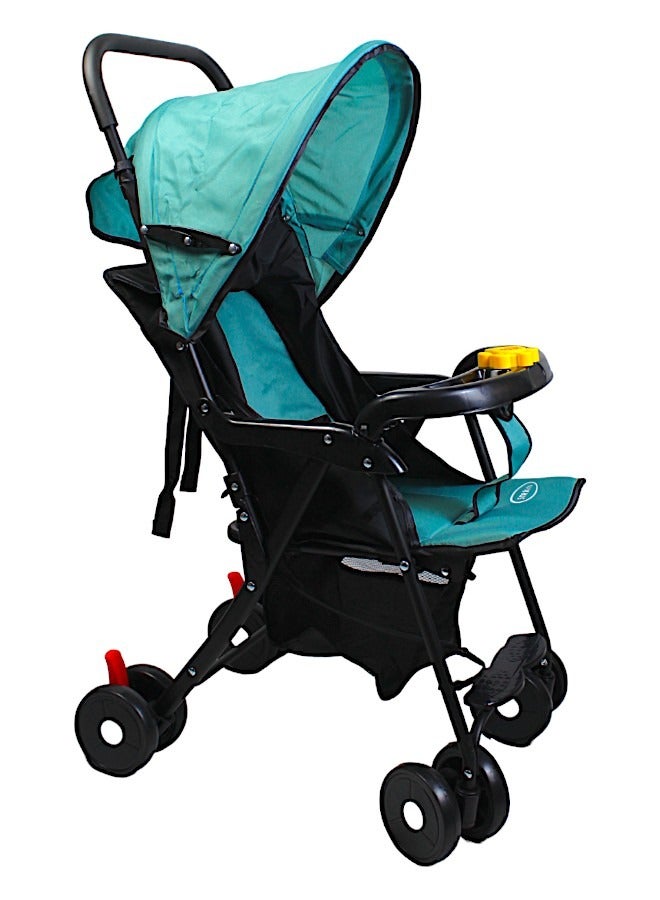 صندوق العاب عربة أطفال قابلة للطي، مقعد قابل للطي للجلوس والنوم مع الموسيقى - Image 2