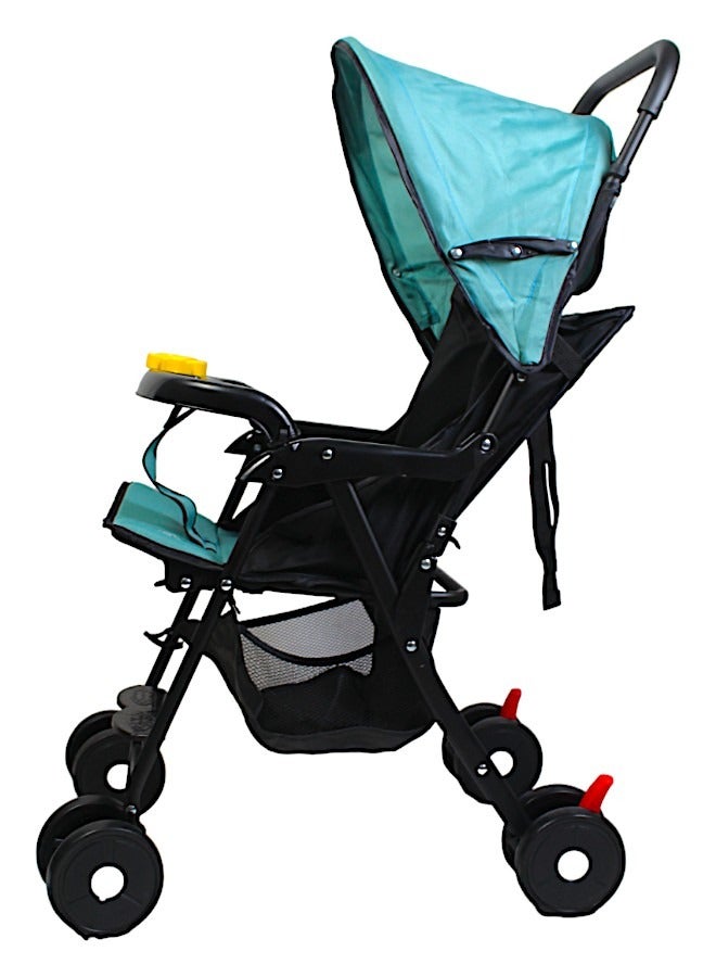 صندوق العاب عربة أطفال قابلة للطي، مقعد قابل للطي للجلوس والنوم مع الموسيقى - Image 5