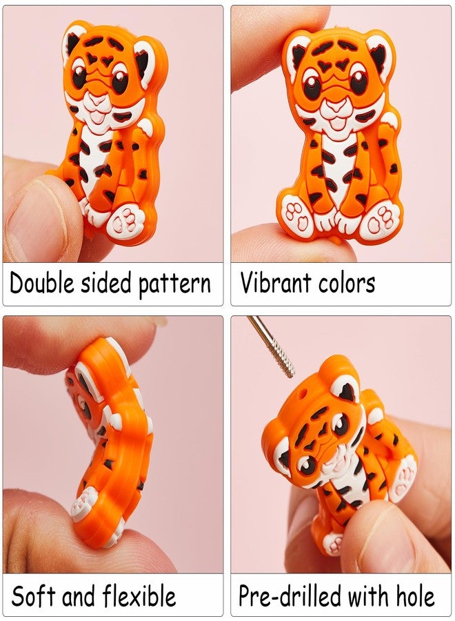 Ebristar Silicone Focal Beads, 20 Pcs Cute Animals Focal Beads for Pens Characters, Silicone Charm Beads Accessory Kit for Beaded Pens, Keychain Making & DIY Handmade Crafts - Image 4