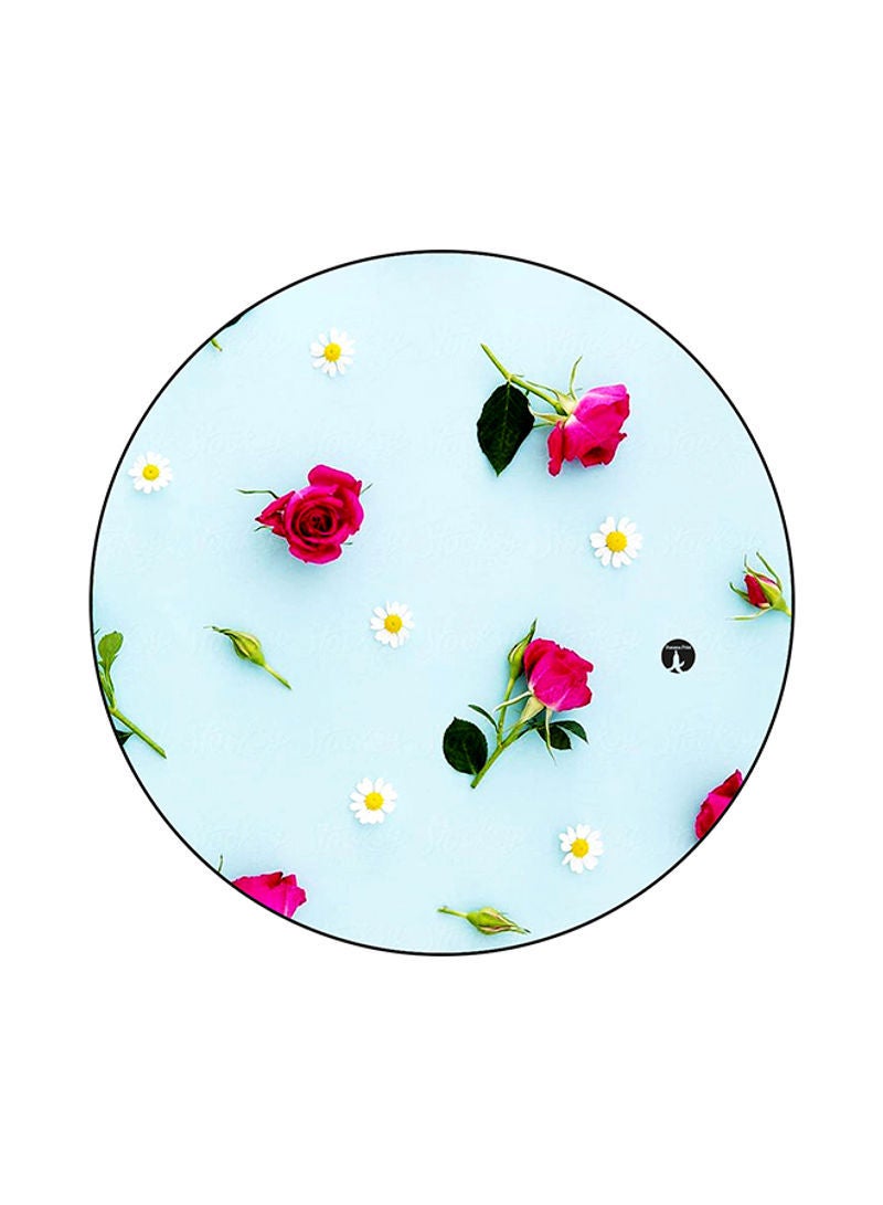 Flowers Printed Mouse Pad Multicolour