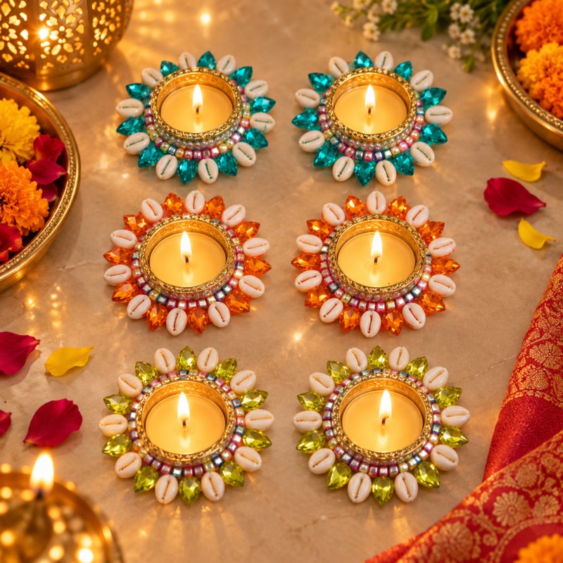 Decorative Tealight Holder for Diwali - CAD004 - Image 4