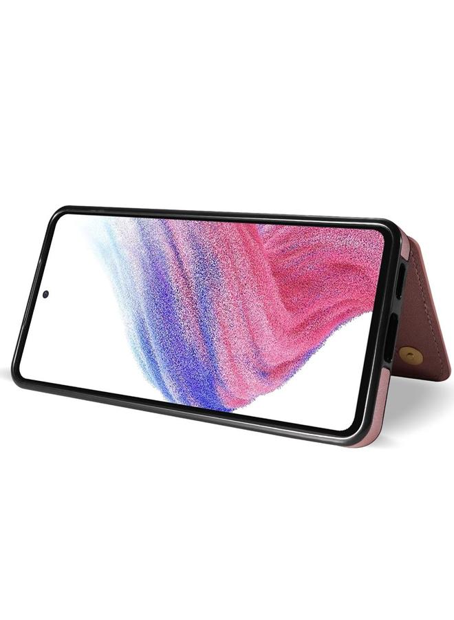 اس-توب جراب لهاتف Samsung Galaxy A52 4G / 5G / A52s 5G جراب هاتف مزدوج الإبزيم بفتحات للبطاقات مع حبل - Image 5