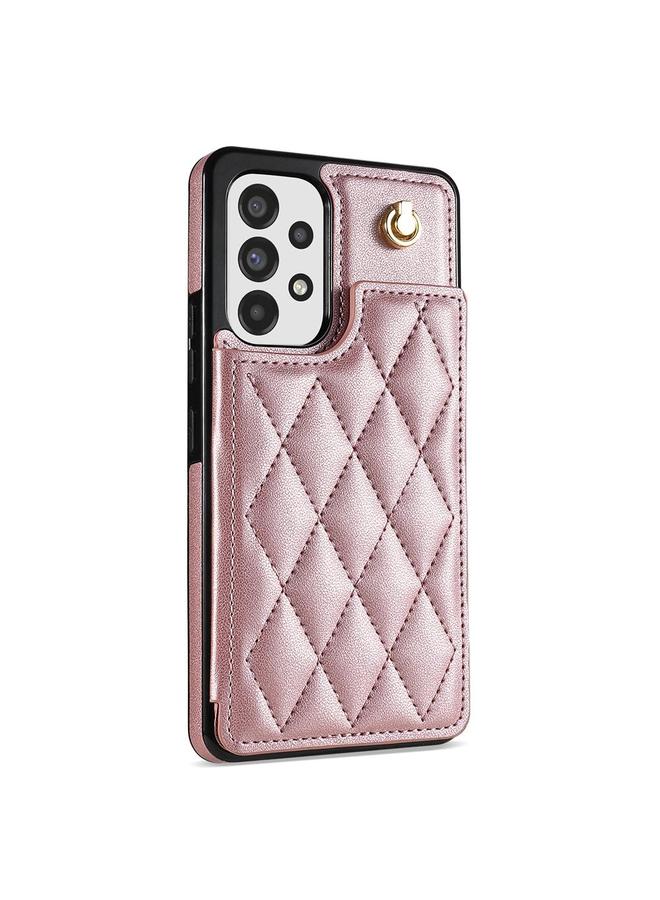 اس-توب جراب لهاتف Samsung Galaxy A52 4G / 5G / A52s 5G جراب هاتف مزدوج الإبزيم بفتحات للبطاقات مع حبل - Image 2