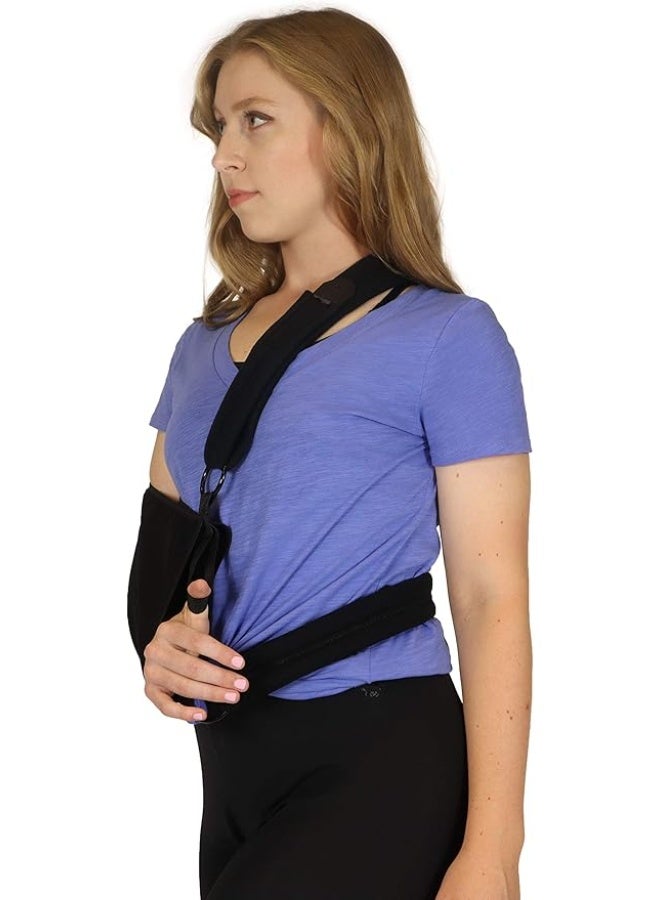 حمالة الذراع ومثبت الكتف من Mars Wellness – دعم قابل للتعديل للكفة المدورة – مشد طبي مع حزام خصر للتعافي من الكسور وإصابات المعصم والمرفق - Image 1