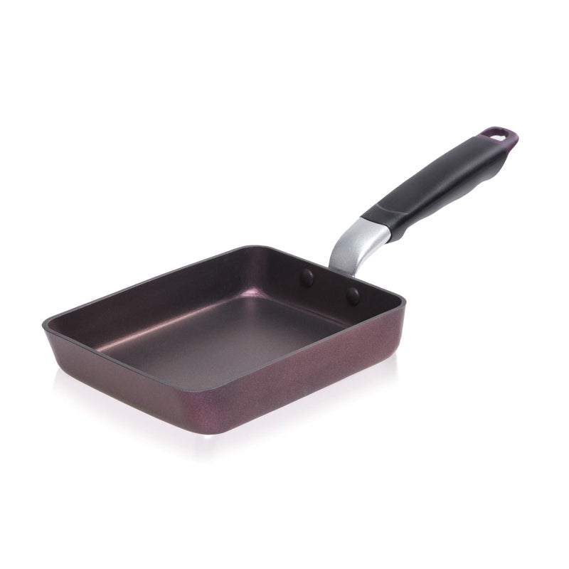 TECHEF Tamagoyaki Japanese Omelette PanEgg Pan Skillet PFOAFree Dishwasher Safe InductionReady Made in Korea PurpleMedium