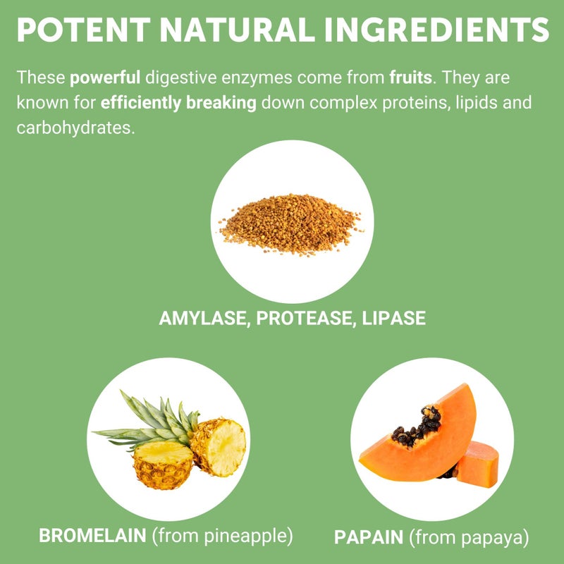 Yuve Natural Papaya Digestive Enzymes - Sugar-Free Chewable Candies - Promotes Better Digestion - Constipation & Bloating Aid, Detox, Leaky Gut Repair & Gas Relief - Vegan, Non-GMO, Gluten-Free - 90ct - Image 5