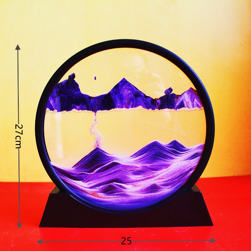 Light Luxury Quicksand Painting Creative Hourglass Decompression Ornaments Tv Wine Cabinet Living Room Decorations Office Desktop Housewarming Gift - Image 5
