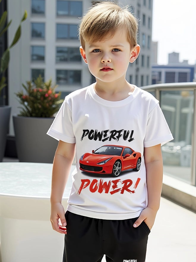 Take Two Take Two Kids 2pcs Graphic Print Short Sleeve T-Shirt and Shorts - Image 5