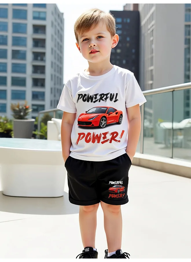 Take Two Take Two Kids 2pcs Graphic Print Short Sleeve T-Shirt and Shorts