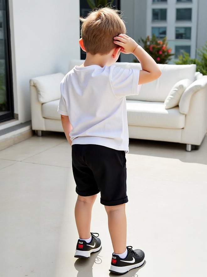 Take Two Take Two Kids 2pcs Graphic Print Short Sleeve T-Shirt and Shorts - Image 3