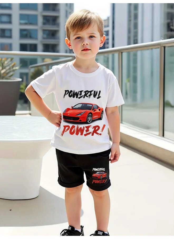 Take Two Take Two Kids 2pcs Graphic Print Short Sleeve T-Shirt and Shorts