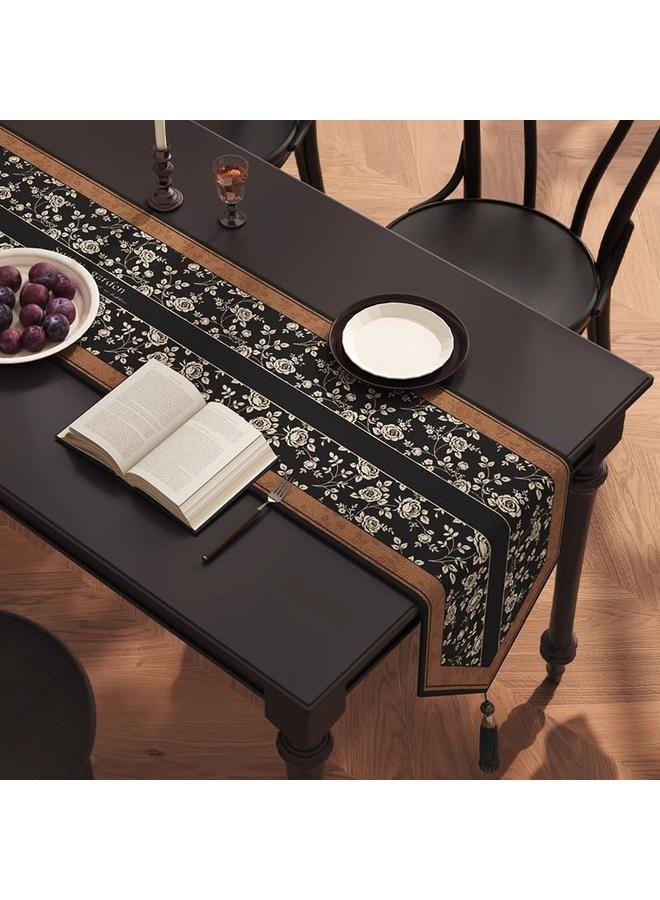Bluejw Antique Living Room Dining Table Table Runner Coffee Table Middle Flag Cloth Light Luxury High-end TV Cabinet Sideboard Long Tablecloth - Image 1