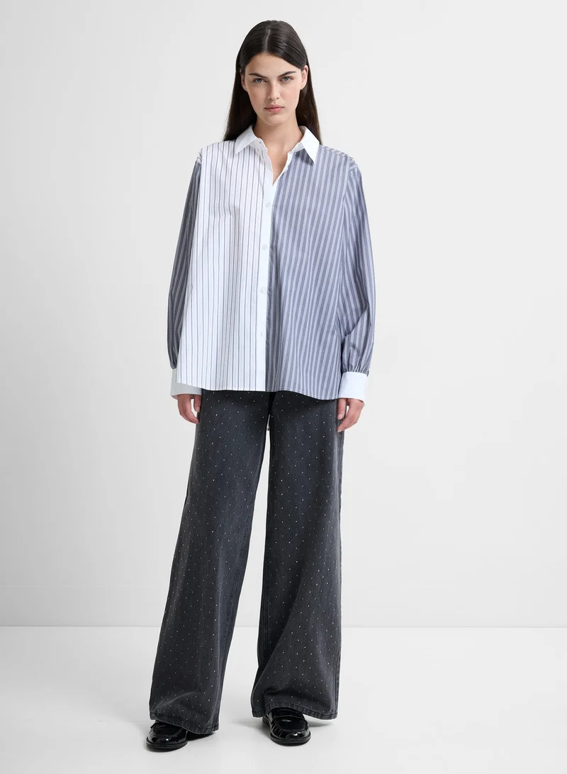 French Connection Cambria Cotton Striped Shirt
