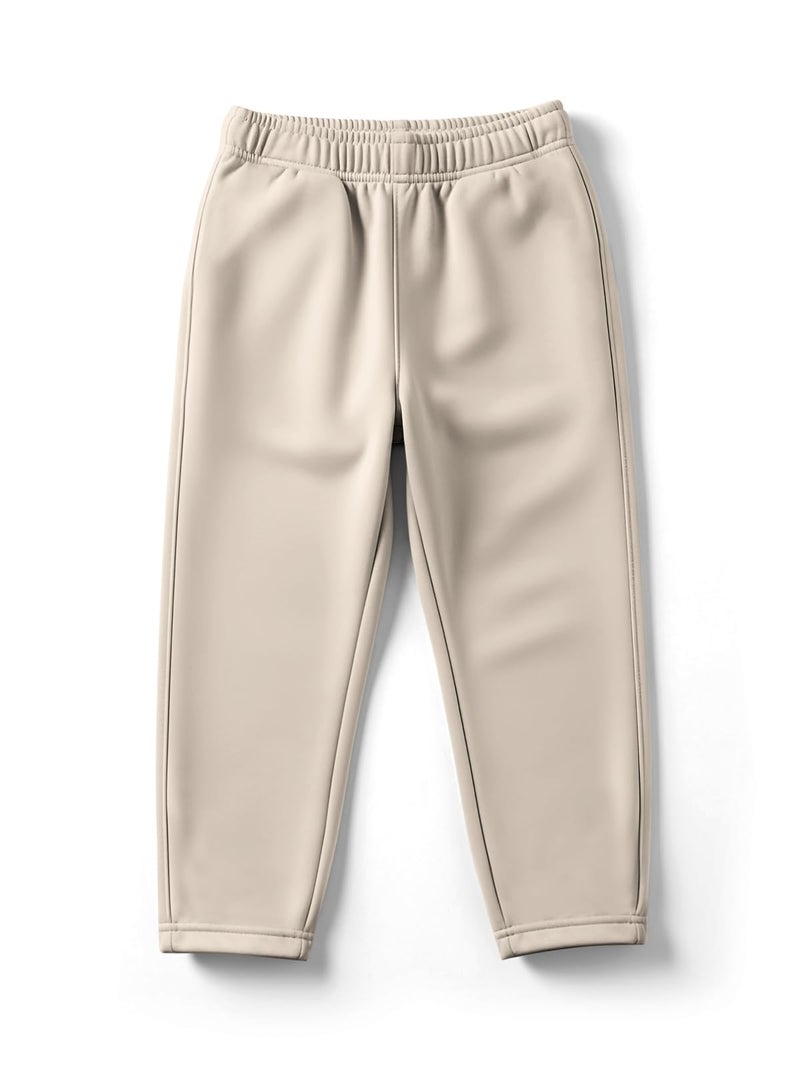 HELLCAT Trendy Solid Cotton Blend Regular Fit Track Pant for Boys - Pack of 3 Beige/Bluish Grey/Navy Blue 5-6 Years - Image 3