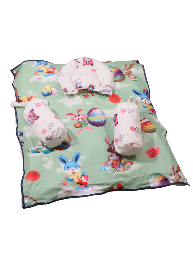 KIRFIZ kirfiz Printed New Born Baby Bedding Set with Cushion and Pillow Baby Bed  - Image 3