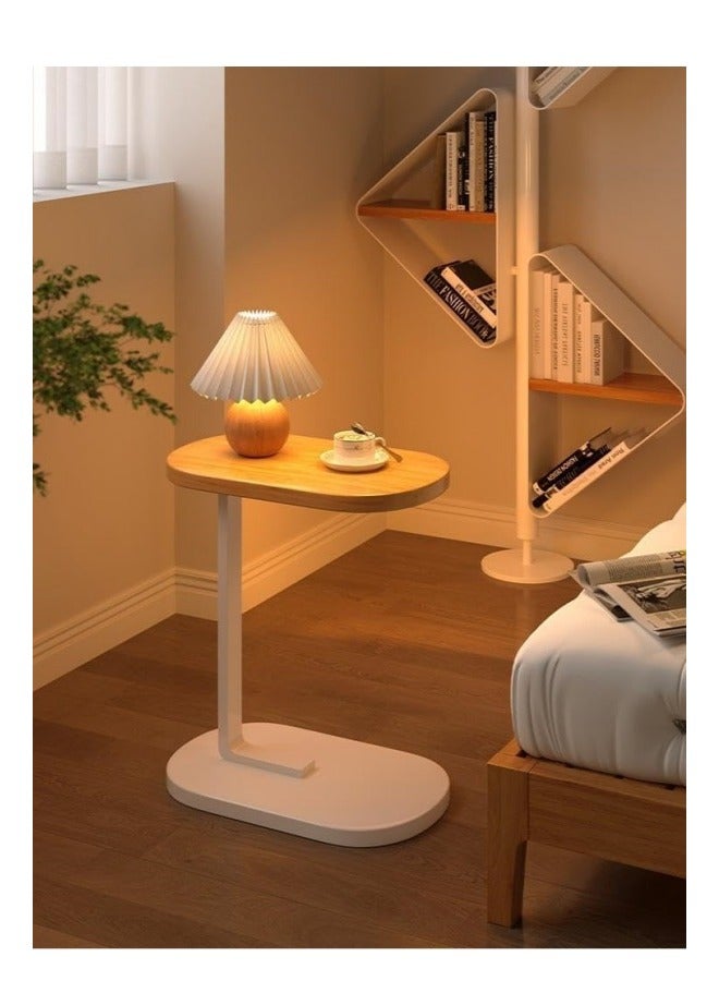 ميكسد أريكة طاولة جانبية ، غرفة المعيشة سرير حمام انزلاق نوع ، مكتب الكمبيوتر المحمول وجبة خفيفة طاولة القهوة ، إطار معدني ، من السهل تجميع 45 * 30 * 60 سم - Image 3