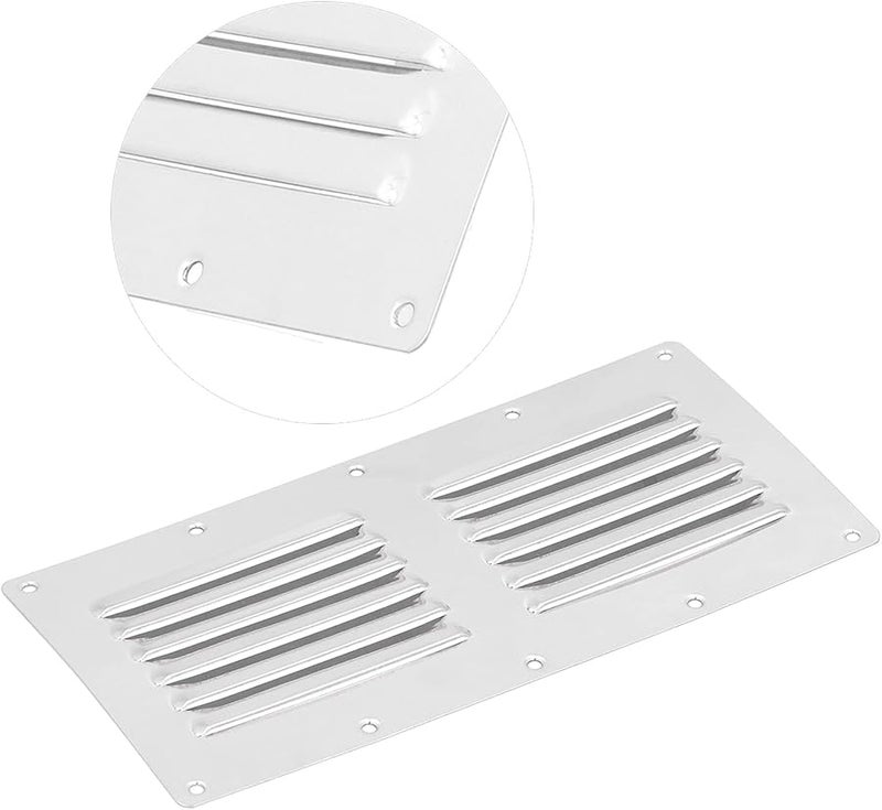 Stainless Steel Air Vent Cover Grille 231x115mm Mirror Polished For Boat RV Bathroom Ventilation - Image 3