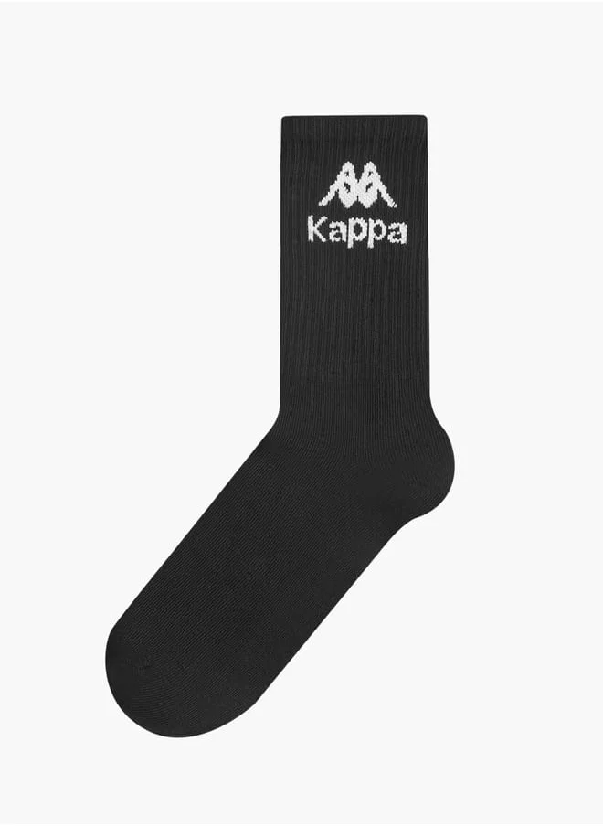 Kappa Boys Logo Detail Non Terry Crew Length Socks - Set of 5