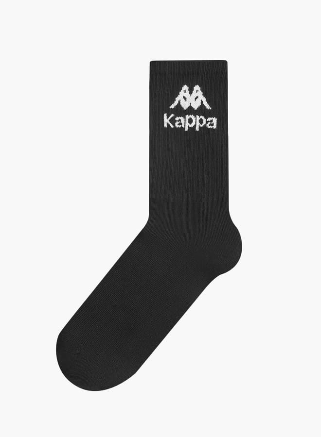 Kappa Boys Logo Detail Non Terry Crew Length Socks - Set of 5 - Image 2