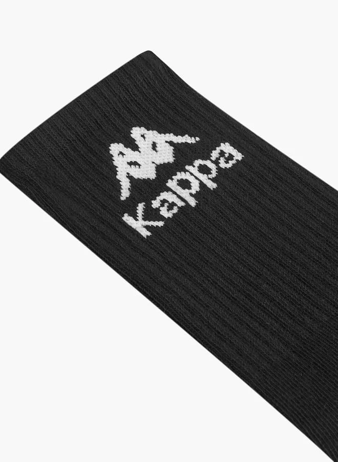 Kappa Boys Logo Detail Non Terry Crew Length Socks - Set of 5