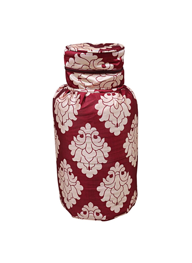 Kuber Industries Kuber Industries Cotton 1 Piece Cylinder Cover MaroonCTKTC28090  - Image 1