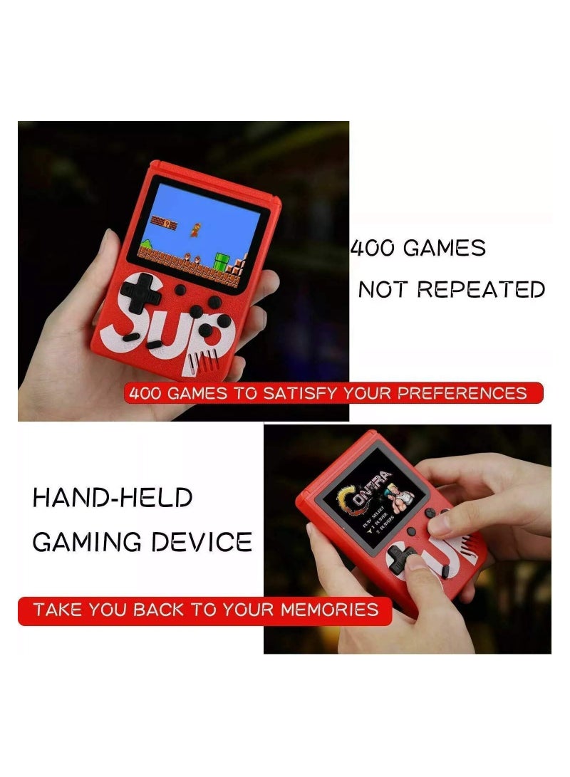 Game Box Plus 400 in 1 Retro Games UPGRADED VERSION mini Portable Console Handheld Gift (White)  - Image 3