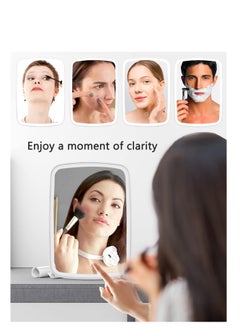 Generic Portable Lighted Makeup Mirror with Rechargeable Dimmable Touch Screen and 3 Color Lighting, Folding Cosmetic Mirror for Beauty  - Image 2