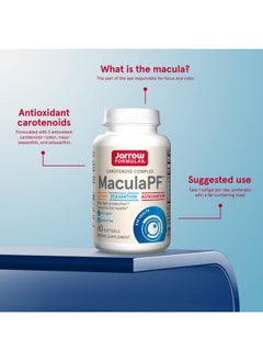 jarrow formulas Maculapf 60 Softgels Blue Light Protection Supplement Supports Eye Health & The Eyes’ Maculae Includes Three Key Antioxidant Carotenoids 60 Servings  - Image 5
